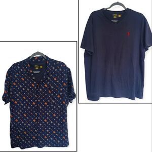 Polo Ralph lauren top and Goodfellow button-down shirt Bundle large